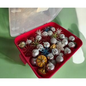 Lot of 40+ Christmas Ornaments 4 Joan Rivers Faberge-Inspired Eggs With Case